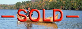 David Moses Bridges hand-crafted Passamaquoddy birch bark ocean canoe